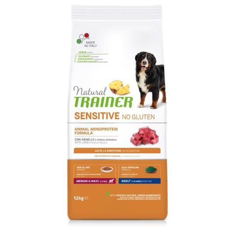 Natural Trainer Sensitive No Gluten Adult à l'agneau 12kg