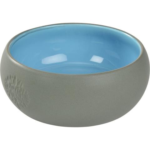 Naturally Good Gamelle en céramique pour chien bleu