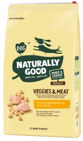 Naturally Good Veggies & Meat Kicher pois & Poulet Adult 12 kg Naturally Good Veggies & Meat Kicher pois & Poulet Adult 12 kg