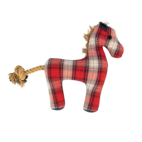 Paw Care Harry Barker Peluche à carreaux cheval Paw Care Harry Barker Peluche à carreaux cheval