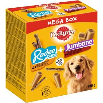 Pedigree Mega Box Mix Recompenses Rodeo et Jumbone pour Chien 780g Pedigree Mega Box Mix Recompenses Rodeo et Jumbone pour Chien 780g