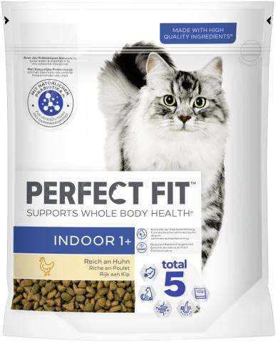 PERFECT FIT Sacs Indoor 1+ Poulet 6x750 g