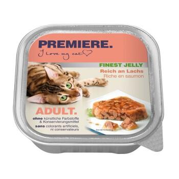 PREMIERE Adult Gelee saumon 16 x 100 g Riche en saumon 16x100 g PREMIERE Adult Gelee saumon 16 x 100 g Riche en saumon 16x100 g