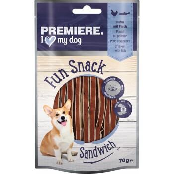 PREMIERE Fun Snack Sandwich Poulet au poisson 6x70 g PREMIERE Fun Snack Sandwich Poulet au poisson 6x70 g