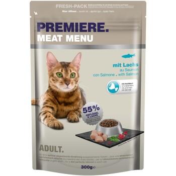 PREMIERE Meat Menu Croquettes pour chat adulte Saumon 300 g