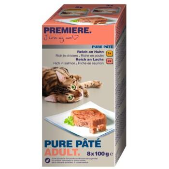 PREMIERE Multipack 8 x 100 g Pure Pâté à la volaille et au poisson