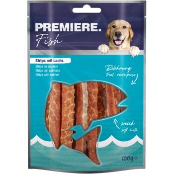 PREMIERE Snack it Strips au saumon 100 g PREMIERE Snack it Strips au saumon 100 g