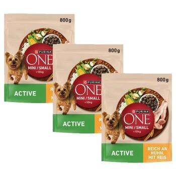 Purina ONE Mini Adult Riche en poulet 3x800 g