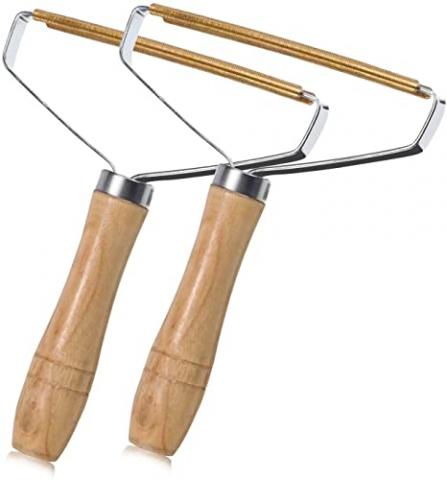 Rasoirs Anti-Bouloches, Brosse Manuel Anti Poil Lot de 2, Décapant de Peluches de Vêtements Lint Remover pour Tapis de Poils d'animaux