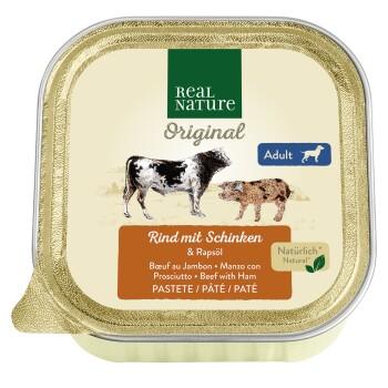 REAL NATURE Adult 17 x 100 g Bœuf et jambon REAL NATURE Adult 17 x 100 g Bœuf et jambon