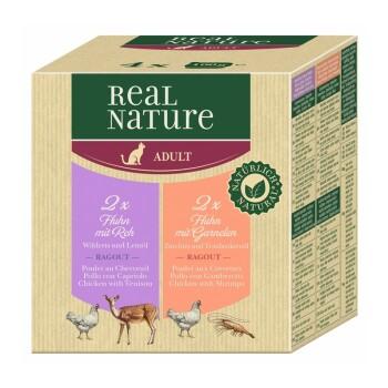 REAL NATURE Adulte 4 x 100 g Poulet, Ragoût fin REAL NATURE Adulte 4 x 100 g Poulet, Ragoût fin
