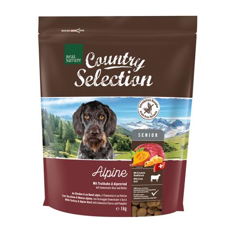 REAL NATURE Country Selection Senior Alpine Dinde et bœuf alpin 1 kg REAL NATURE Country Selection Senior Alpine Dinde et bœuf alpin 1 kg