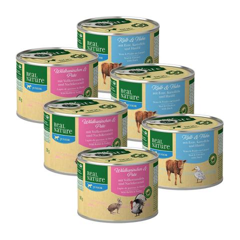 REAL NATURE Junior Pack mixte 6x200g REAL NATURE Junior Pack mixte 6x200g