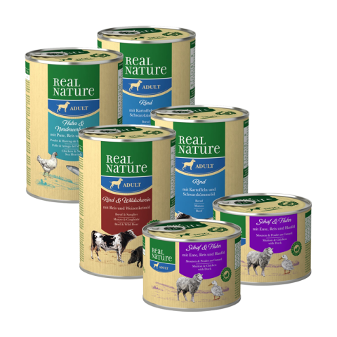 REAL NATURE Lot mixte Adult 6x400 g Pack mix 1