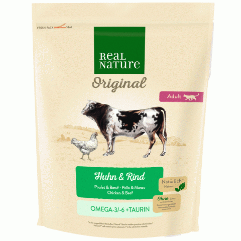 REAL NATURE Original Adult 300 g Poulet et bœuf REAL NATURE Original Adult 300 g Poulet et bœuf
