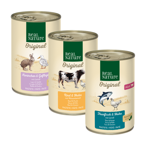 REAL NATURE Pack mixte Adult 6 x 400 g Pack mix 1 REAL NATURE Pack mixte Adult 6 x 400 g Pack mix 1