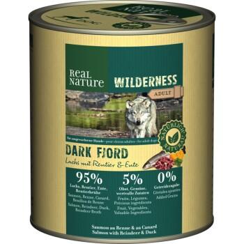 REAL NATURE WILDERNESS Adult Dark Fjord Saumon, renne et canard 6x800 g REAL NATURE WILDERNESS Adult Dark Fjord Saumon, renne et canard 6x800 g