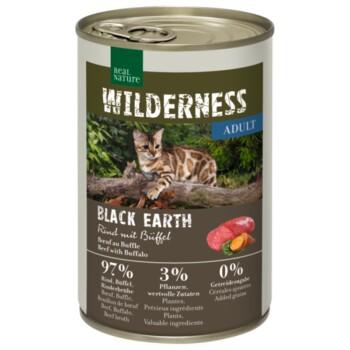 REAL NATURE WILDERNESS nourriture humide pour chat, adulte Black Earth bœuf & buffle 6x400 g REAL NATURE WILDERNESS nourriture humide pour chat, adulte Black Earth bœuf & buffle 6x400 g