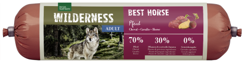 REAL NATURE WILDERNESS Saucisse Adult Best Horse - Cheval aux patates douces & Betterave rouge 800 g REAL NATURE WILDERNESS Saucisse Adult Best Horse - Cheval aux patates douces & Betterave rouge 800 g