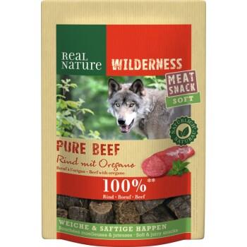 REAL NATURE WILDERNESS Snack viande tendre 150 g Bœuf à l'Origan REAL NATURE WILDERNESS Snack viande tendre 150 g Bœuf à l'Origan