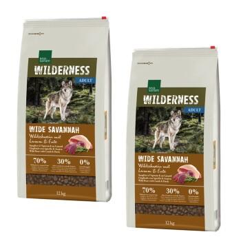 REAL NATURE WILDERNESS Wide Savannah Sanglier avec agneau et canard 2x12 kg