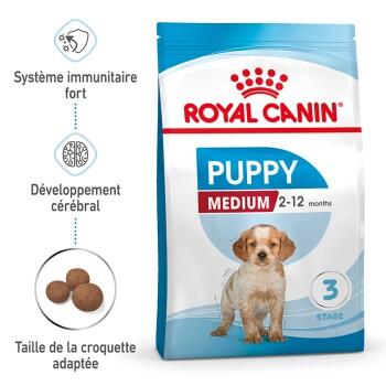 ROYAL CANIN Medium Chiot Croquettes Chien 10 kg ROYAL CANIN Medium Chiot Croquettes Chien 10 kg
