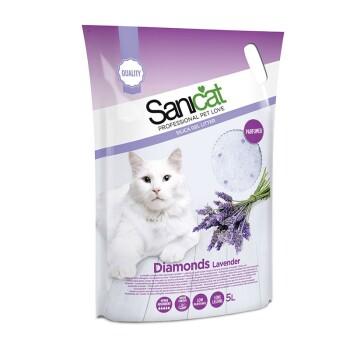 Sanicat Litière Diamonds lavande 5 l Sanicat Litière Diamonds lavande 5 l
