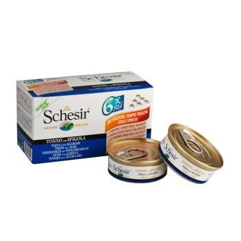 Schesir Multipack 24 x 50 g Thon au bar, en gelée