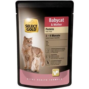 SELECT GOLD Babycat & Mother Pâté au poulet 48x85 g SELECT GOLD Babycat & Mother Pâté au poulet 48x85 g