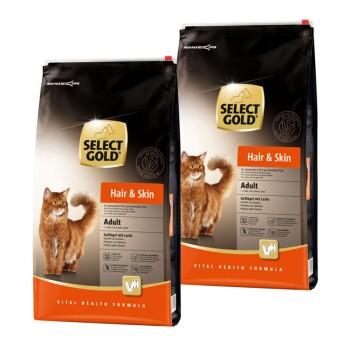 SELECT GOLD Hair & Skin Adult volaille et saumon 2x10 kg SELECT GOLD Hair & Skin Adult volaille et saumon 2x10 kg