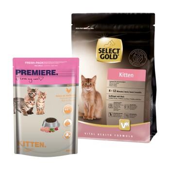 SELECT GOLD Pack de dégustation & PREMIERE Kitten SELECT GOLD Pack de dégustation & PREMIERE Kitten