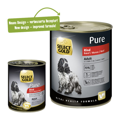 SELECT GOLD Pure Adult Bœuf 12x800 g SELECT GOLD Pure Adult Bœuf 12x800 g