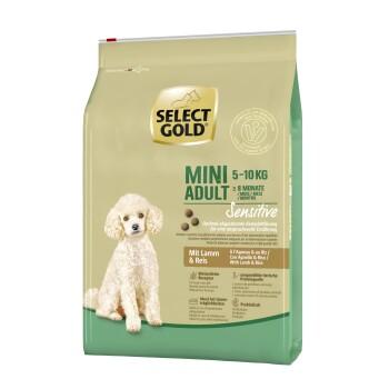 SELECT GOLD Sensitive aliments secs pour chien Mini Agneau et riz 4 kg