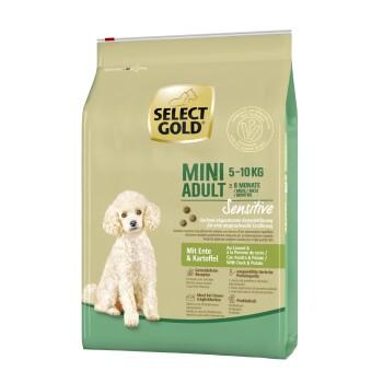 SELECT GOLD Sensitive aliments secs pour chien Mini Canard aux pommes de terre 4 kg SELECT GOLD Sensitive aliments secs pour chien Mini Canard aux pommes de terre 4 kg