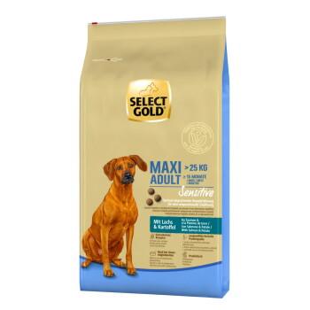 SELECT GOLD Sensitive Croquettes Chien Adulte Maxi Saumon & pommes de terre 12 kg SELECT GOLD Sensitive Croquettes Chien Adulte Maxi Saumon & pommes de terre 12 kg