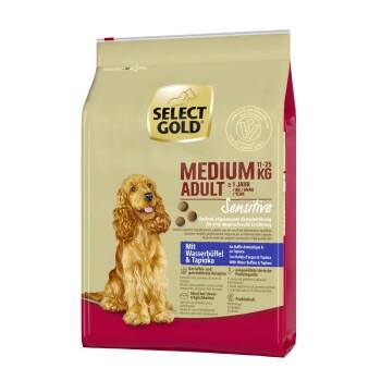 SELECT GOLD Sensitive Croquettes Chien Adulte Medium Buffle domestique et tapioca 4 kg SELECT GOLD Sensitive Croquettes Chien Adulte Medium Buffle domestique et tapioca 4 kg