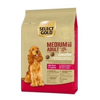 SELECT GOLD Sensitive Croquettes Chien Adulte Medium Cheval au tapioca 1 kg