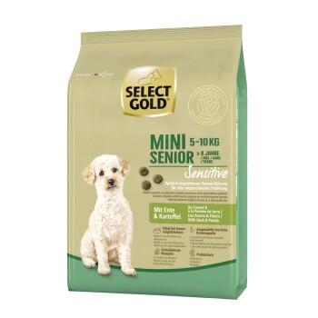 SELECT GOLD Sensitive Croquettes Chien Senior Mini Canard aux pommes de terre 1 kg SELECT GOLD Sensitive Croquettes Chien Senior Mini Canard aux pommes de terre 1 kg