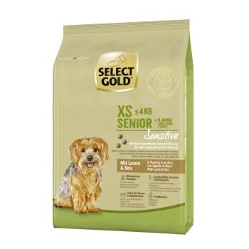 SELECT GOLD Sensitive Croquettes Chien Senior XS Agneau et riz 1 kg SELECT GOLD Sensitive Croquettes Chien Senior XS Agneau et riz 1 kg