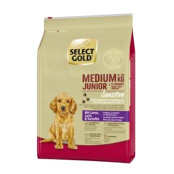 SELECT GOLD Sensitive Croquettes Chiot Medium Agneau au Saumon & aux Pommes de terre 4 kg SELECT GOLD Sensitive Croquettes Chiot Medium Agneau au Saumon & aux Pommes de terre 4 kg
