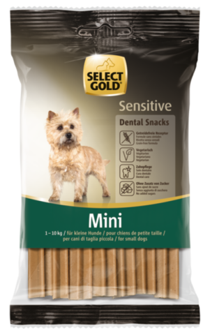 SELECT GOLD Sensitive Dental Snacks pour les petits chiens 99 g SELECT GOLD Sensitive Dental Snacks pour les petits chiens 99 g