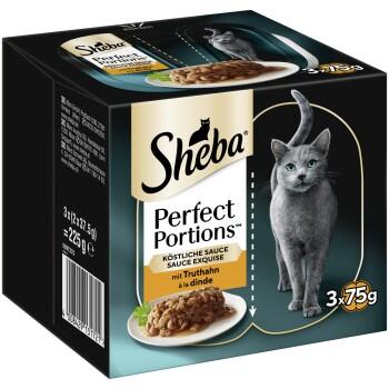 Sheba Perfect Portions en sauce nourriture humide pour chat 3x75 g Dinde Sheba Perfect Portions en sauce nourriture humide pour chat 3x75 g Dinde