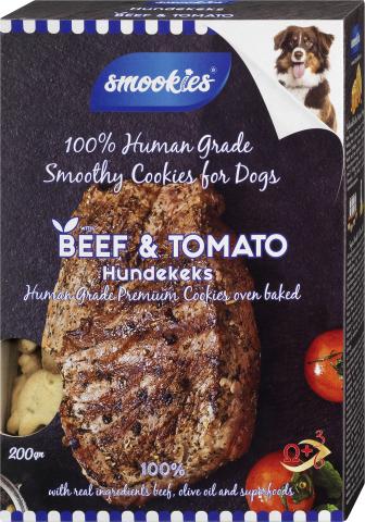 SMOOKIES Smoothy Cookies Bœuf et tomate 200 g SMOOKIES Smoothy Cookies Bœuf et tomate 200 g