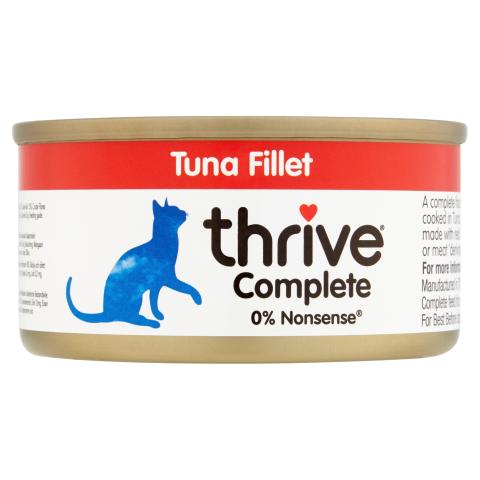 Thrive Complete pour chat 12 x 75 g Filet de thon Thrive Complete pour chat 12 x 75 g Filet de thon