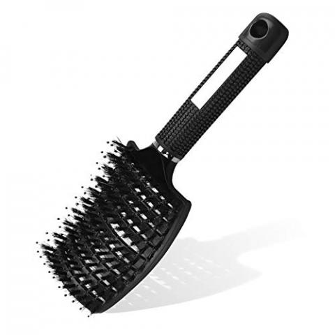 URAQT Brosse à Cheveux, Brosse à Poil de Sanglier, Professionnelle Incurvée Ventilée pour Coiffeur Outils de Coiffure à Séchage Rapide Brosses de Massage Démêlantes à Séchage Rapide (Noir) URAQT Brosse à Cheveux, Brosse à Poil de Sanglier, Professionnelle Incurvée Ventilée pour Coiffeur Outils de Coiffure à Séchage Rapide Brosses de Massage Démêlantes à Séchage Rapide (Noir)