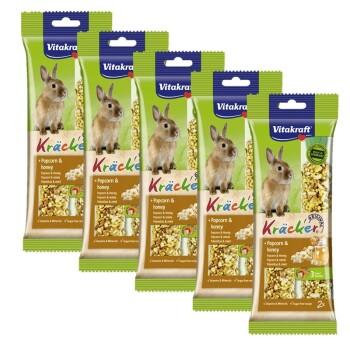 Vitakraft Kräcker Lapins nains 5 x 2 Popcorn & miel Vitakraft Kräcker Lapins nains 5 x 2 Popcorn & miel