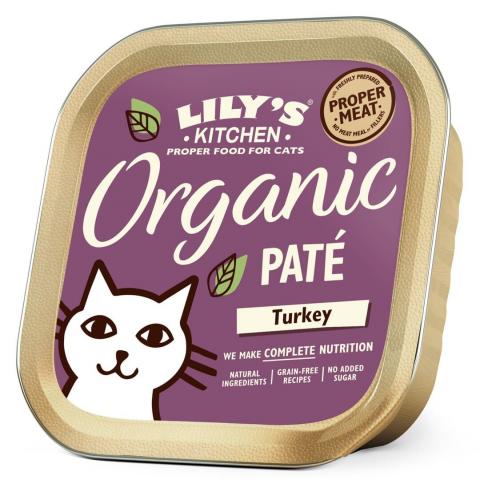 Lily's Kitchen Délice Pâtée Bio Chat Adulte Dinde
