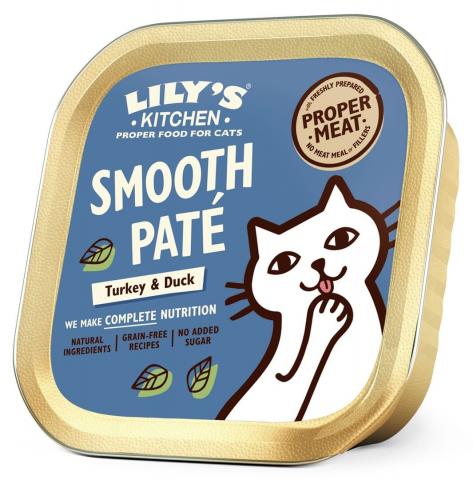 Lily's Kitchen Chat Adulte Pâtée Tendre Dinde Canard Lily's Kitchen Chat Adulte Pâtée Tendre Dinde Canard