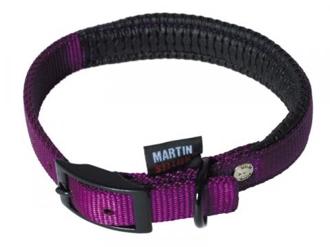 Martin Sellier Collier Confort Nylon Mauve Martin Sellier Collier Confort Nylon Mauve