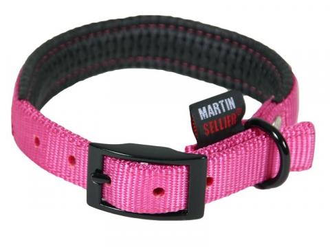 Martin Sellier Collier Confort Nylon Rose Martin Sellier Collier Confort Nylon Rose